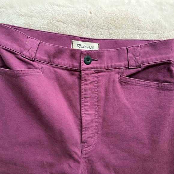 NWT Madewell The Emmett Wide-Leg Pant Garment Dyed Edition Iris Bloom Size 29 - Picture 8 of 12